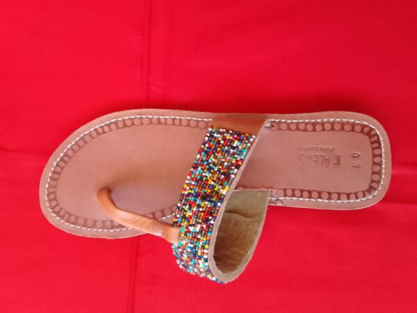 African beaded Original Leather Sandals