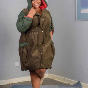Corduroy _ Shweshwe Coat Size 44 $200