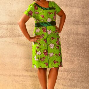 Green Java print Dress Size 38 $120