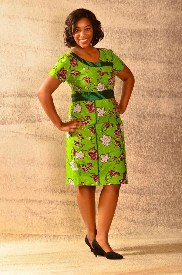 Green Java print Dress Size 38 $120