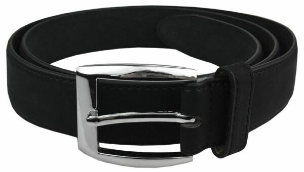 Piccoder Men_s Leather Belts Black